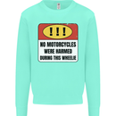 Funny Wheelie Motorbike Motocross MotoX Kids Sweatshirt Jumper Peppermint