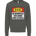 Funny Wheelie Motorbike Motocross MotoX Kids Sweatshirt Jumper Storm Grey