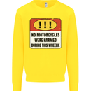 Funny Wheelie Motorbike Motocross MotoX Kids Sweatshirt Jumper Yellow