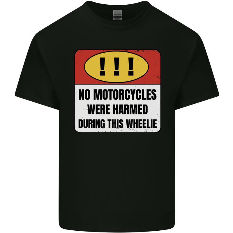 Funny Wheelie Motorbike Motocross MotoX Kids T-Shirt Childrens Black
