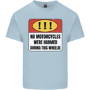 Funny Wheelie Motorbike Motocross MotoX Kids T-Shirt Childrens Light Blue