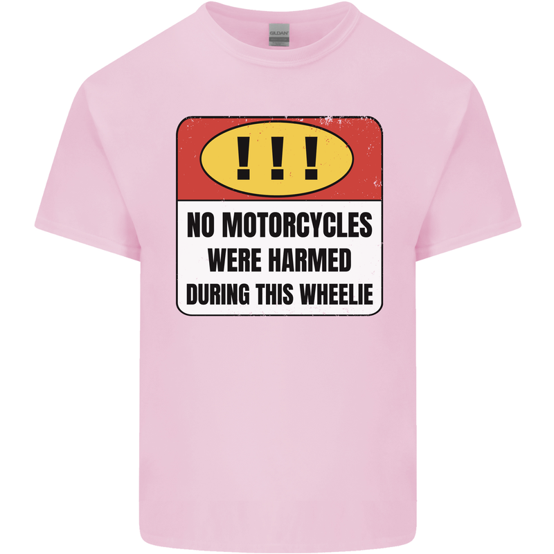 Funny Wheelie Motorbike Motocross MotoX Kids T-Shirt Childrens Light Pink