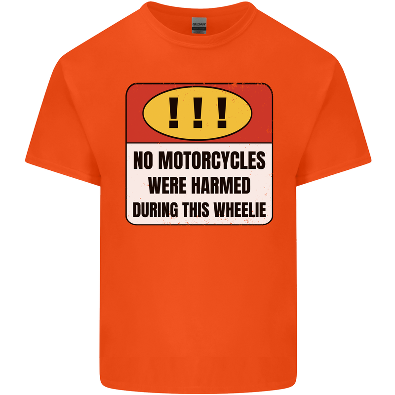 Funny Wheelie Motorbike Motocross MotoX Kids T-Shirt Childrens Orange