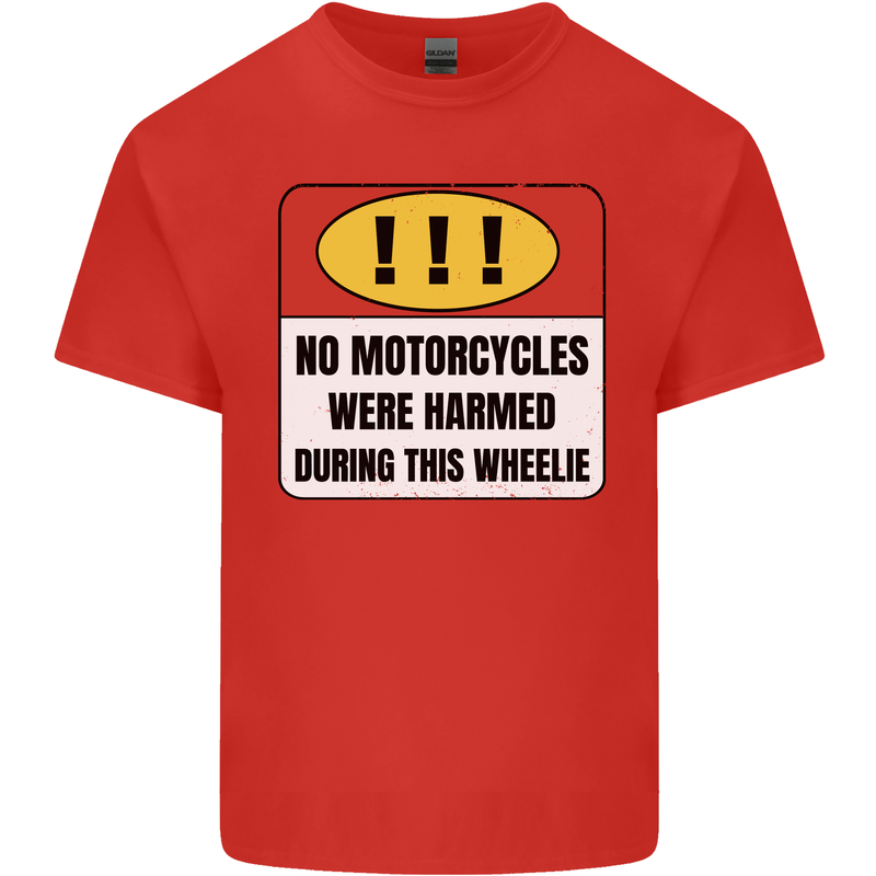 Funny Wheelie Motorbike Motocross MotoX Kids T-Shirt Childrens Red