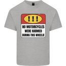 Funny Wheelie Motorbike Motocross MotoX Kids T-Shirt Childrens Sports Grey