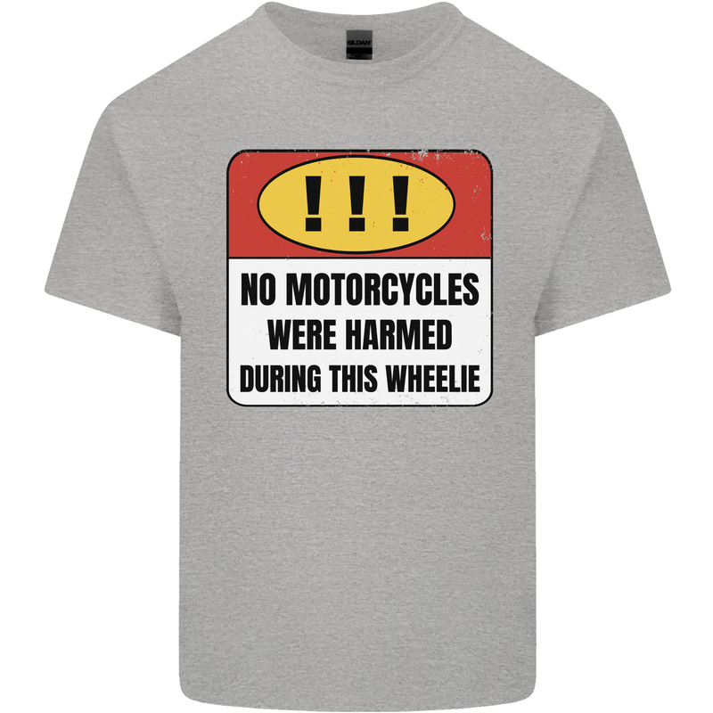 Funny Wheelie Motorbike Motocross MotoX Kids T-Shirt Childrens Sports Grey
