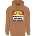 Funny Wheelie Motorbike Motocross MotoX Mens 80% Cotton Hoodie Caramel Latte