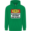 Funny Wheelie Motorbike Motocross MotoX Mens 80% Cotton Hoodie Irish Green