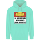 Funny Wheelie Motorbike Motocross MotoX Mens 80% Cotton Hoodie Peppermint