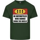 Funny Wheelie Motorbike Motocross MotoX Mens Cotton T-Shirt Tee Top Forest Green