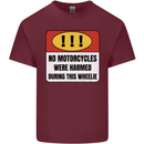 Funny Wheelie Motorbike Motocross MotoX Mens Cotton T-Shirt Tee Top Maroon