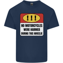 Funny Wheelie Motorbike Motocross MotoX Mens Cotton T-Shirt Tee Top Navy Blue