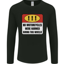 Funny Wheelie Motorbike Motocross MotoX Mens Long Sleeve T-Shirt Black