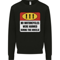 Funny Wheelie Motorbike Motocross MotoX Mens Sweatshirt Jumper Black