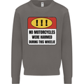 Funny Wheelie Motorbike Motocross MotoX Mens Sweatshirt Jumper Charcoal