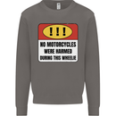 Funny Wheelie Motorbike Motocross MotoX Mens Sweatshirt Jumper Charcoal