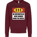 Funny Wheelie Motorbike Motocross MotoX Mens Sweatshirt Jumper Maroon