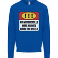Funny Wheelie Motorbike Motocross MotoX Mens Sweatshirt Jumper Royal Blue