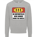 Funny Wheelie Motorbike Motocross MotoX Mens Sweatshirt Jumper Sports Grey