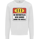 Funny Wheelie Motorbike Motocross MotoX Mens Sweatshirt Jumper White