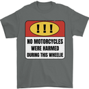 Funny Wheelie Motorbike Motocross MotoX Mens T-Shirt 100% Cotton Charcoal