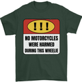 Funny Wheelie Motorbike Motocross MotoX Mens T-Shirt 100% Cotton Forest Green