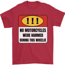 Funny Wheelie Motorbike Motocross MotoX Mens T-Shirt 100% Cotton Red