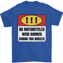Funny Wheelie Motorbike Motocross MotoX Mens T-Shirt 100% Cotton Royal Blue
