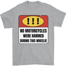Funny Wheelie Motorbike Motocross MotoX Mens T-Shirt 100% Cotton Sports Grey