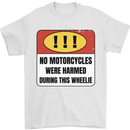 Funny Wheelie Motorbike Motocross MotoX Mens T-Shirt 100% Cotton White