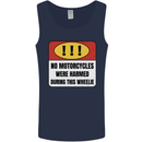 Funny Wheelie Motorbike Motocross MotoX Mens Vest Tank Top Navy Blue
