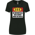 Funny Wheelie Motorbike Motocross MotoX Womens Wider Cut T-Shirt Black