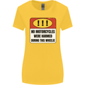 Funny Wheelie Motorbike Motocross MotoX Womens Wider Cut T-Shirt Yellow