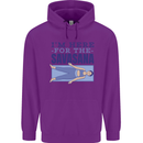 Funny Yoga Im Here For the Savasana Childrens Kids Hoodie Purple