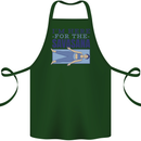 Funny Yoga Im Here For the Savasana Cotton Apron 100% Organic Forest Green