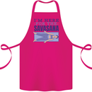 Funny Yoga Im Here For the Savasana Cotton Apron 100% Organic Pink