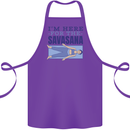 Funny Yoga Im Here For the Savasana Cotton Apron 100% Organic Purple