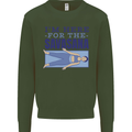 Funny Yoga Im Here For the Savasana Kids Sweatshirt Jumper Forest Green