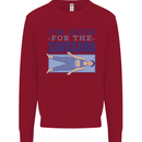 Funny Yoga Im Here For the Savasana Kids Sweatshirt Jumper Red