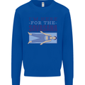 Funny Yoga Im Here For the Savasana Kids Sweatshirt Jumper Royal Blue