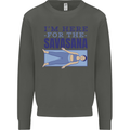 Funny Yoga Im Here For the Savasana Kids Sweatshirt Jumper Storm Grey