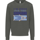 Funny Yoga Im Here For the Savasana Kids Sweatshirt Jumper Storm Grey