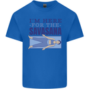 Funny Yoga Im Here For the Savasana Kids T-Shirt Childrens Royal Blue