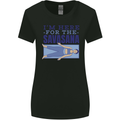 Funny Yoga Im Here For the Savasana Womens Wider Cut T-Shirt Black