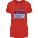 Funny Yoga Im Here For the Savasana Womens Wider Cut T-Shirt Red