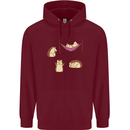 Funny, Hedgehog Eat Sleep Repeat Lover Childrens Kids Hoodie Maroon