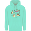 Funny, Hedgehog Eat Sleep Repeat Lover Childrens Kids Hoodie Peppermint