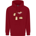 Funny, Hedgehog Eat Sleep Repeat Lover Childrens Kids Hoodie Red