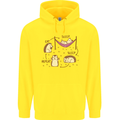 Funny, Hedgehog Eat Sleep Repeat Lover Childrens Kids Hoodie Yellow