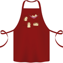 Funny, Hedgehog Eat Sleep Repeat Lover Cotton Apron 100% Organic Maroon